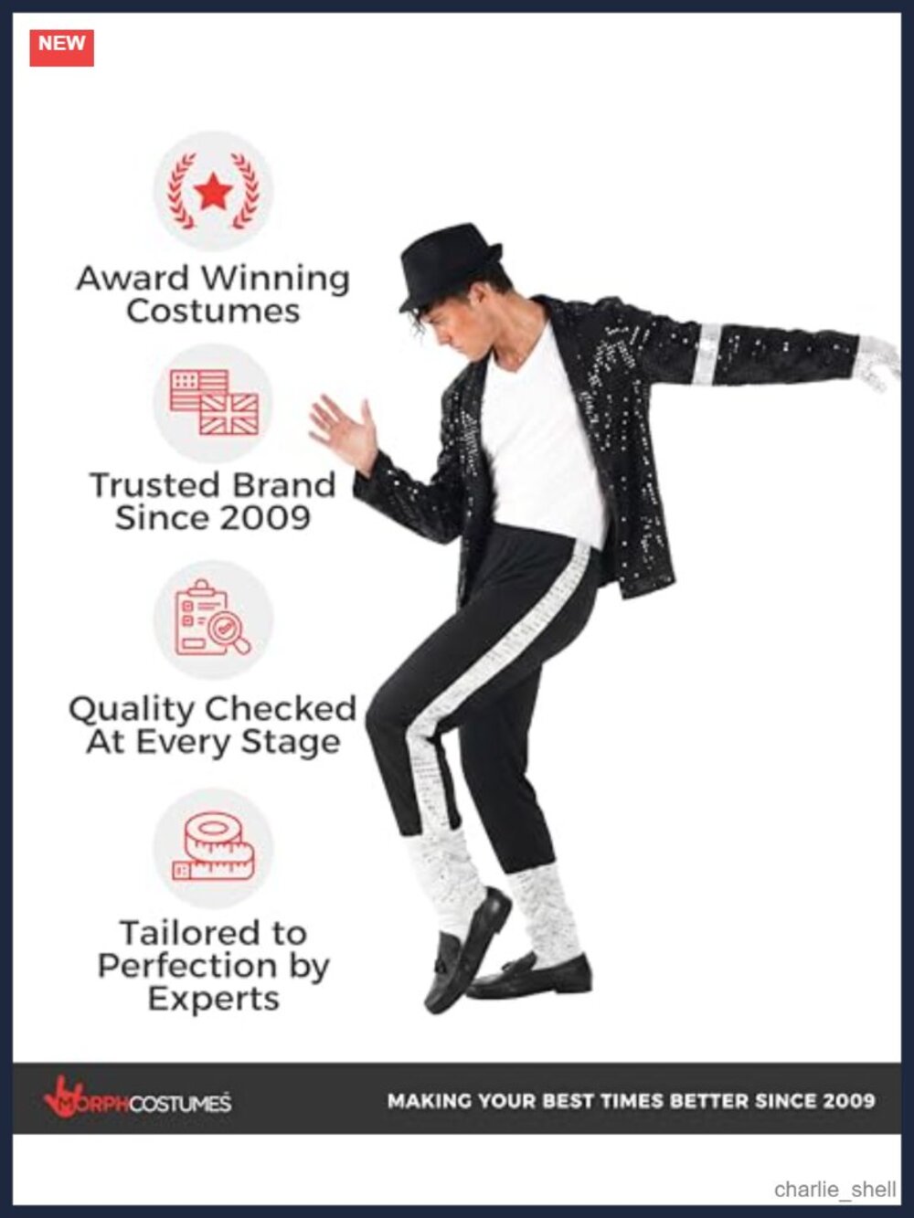 Mens Popstar Costume 80s Retro Music Halloween Party Outfit - Picture 4 of 6